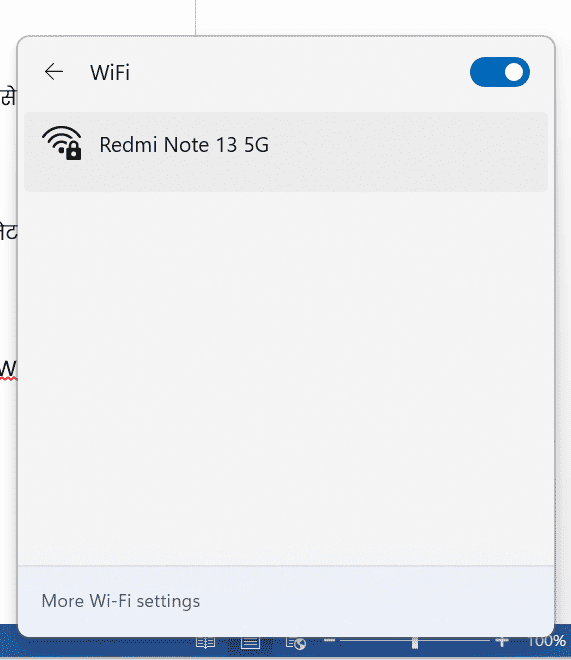 Connect wifi connection